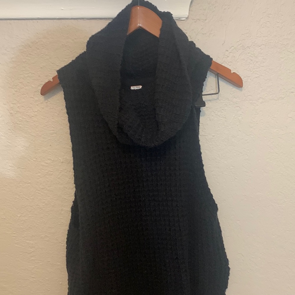 Free People cowl neck sleeveless sweater